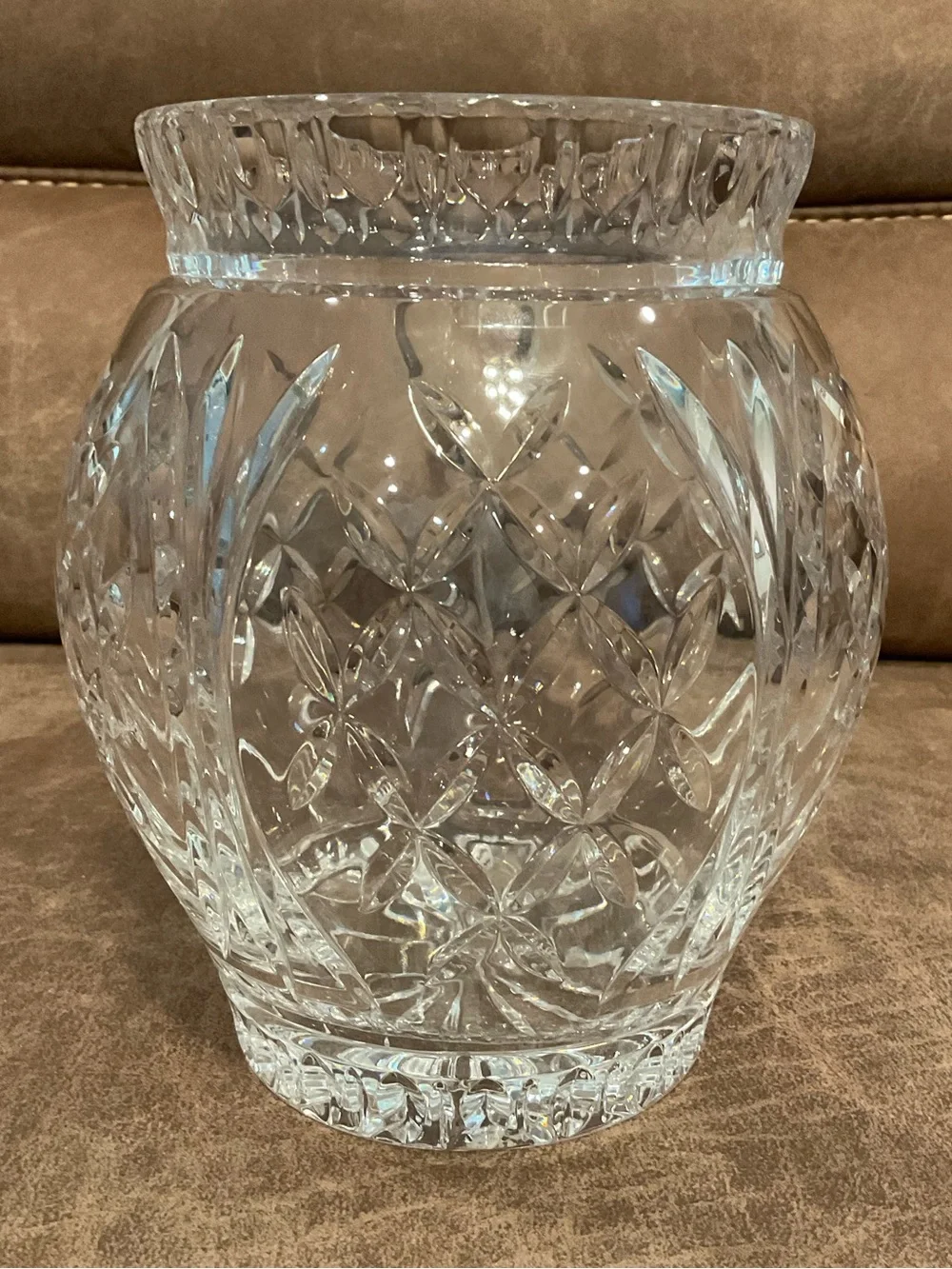 Vintage Crystal Cut Vase